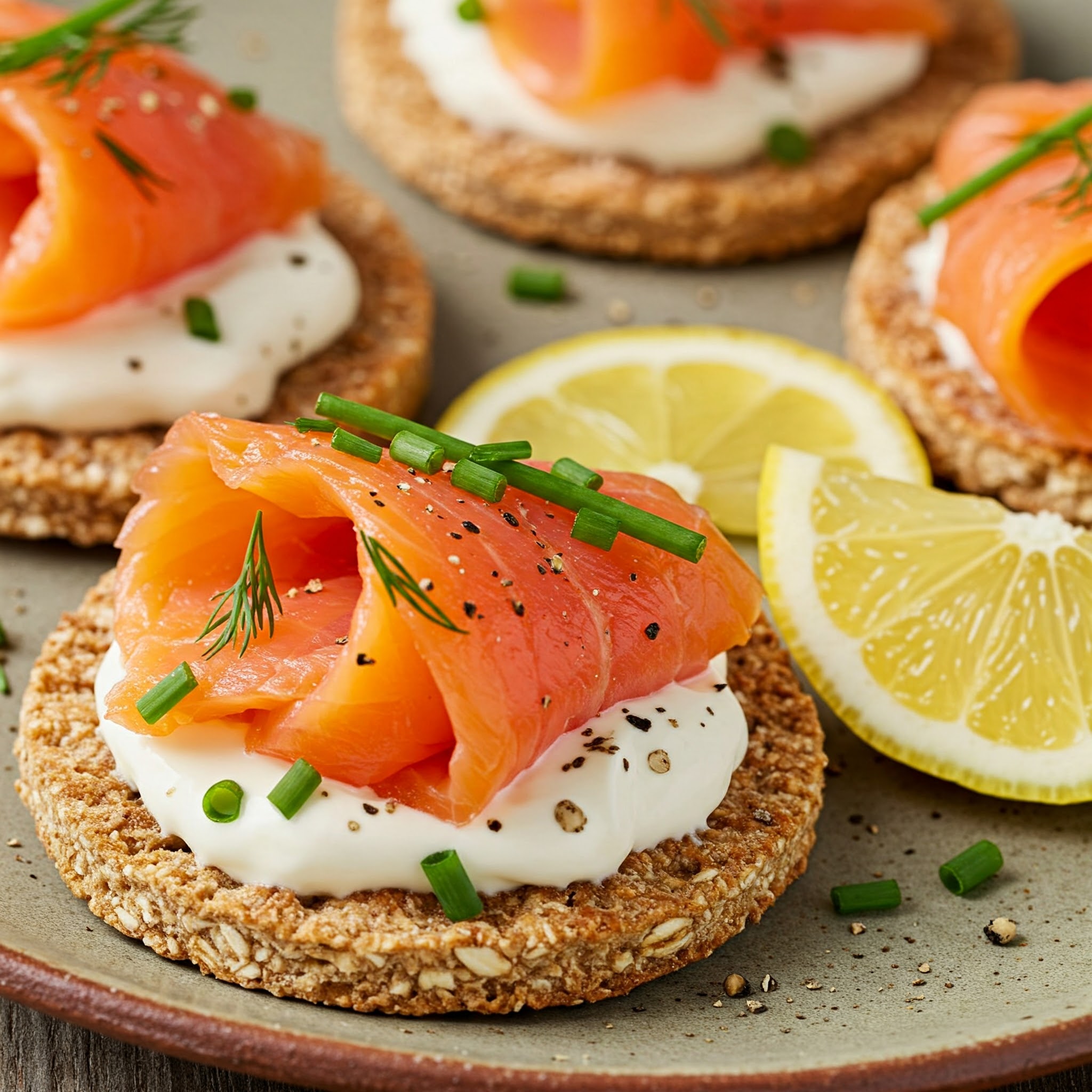 Smoked Salmon on Oatcakes recipe